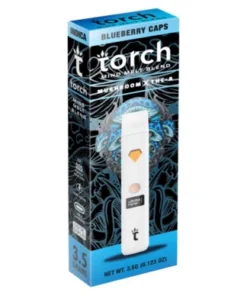 Blueberry Caps Torch Mind Melt Mushroom x THC-A Blend White Series Vape 3.5G