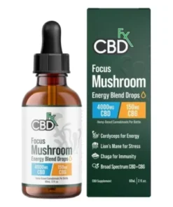 CBDfx Focus CBG + CBD Blend Mushroom Tincture 4000mg 60ml