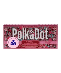 Chocolate Cherry Cordial PolkaDot Magic Mushroom Belgian White Chocolate 200mg Magic Per Piece