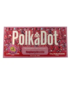 Raspberry Crumble PolkaDot Magic Mushroom Belgian White Chocolate 250mg Per Piece