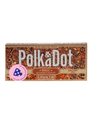 S’More Fun PolkaDot Magic Mushroom Belgian Milk Chocolate 200mg Magic Per Piece